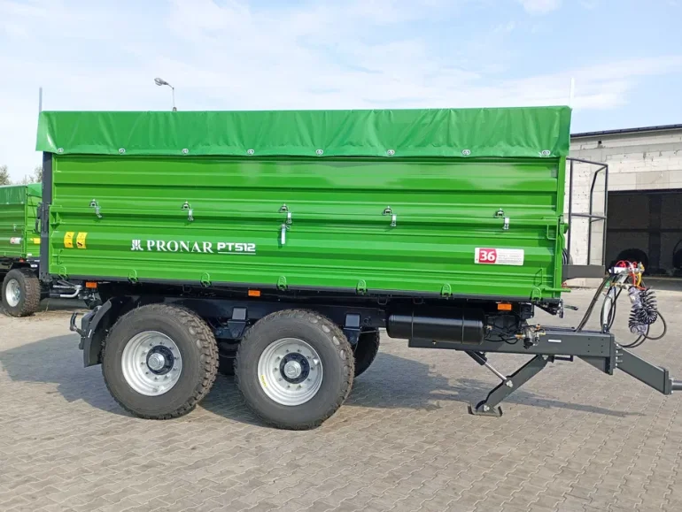 Przyczepa rolnicza tandem 12 ton - PRONAR PT512 - fabrycznie nowa 2025