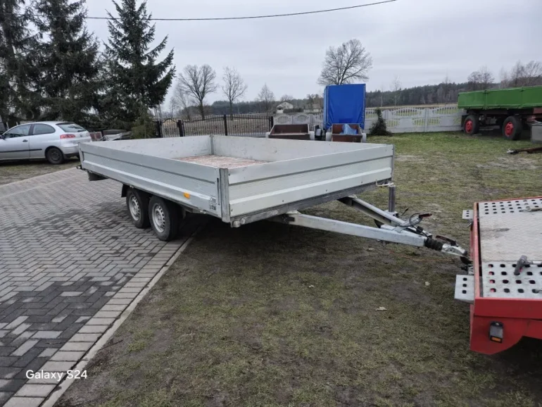 Wynajmę. Wynajem Przyczepa platforma 2000kg Dmc 240cm x412cm