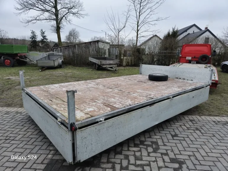 Wynajmę. Wynajem Przyczepa platforma 2000kg Dmc 240cm x412cm