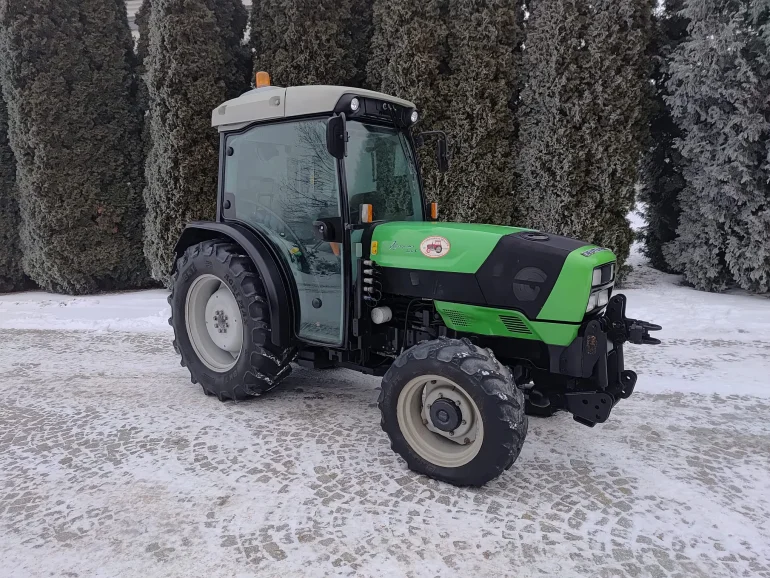 Ciągniki sadownicze Deutz-Fahr Agroplus 320s i Lamborogini RS.80