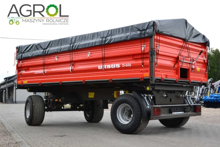 Przyczepa rolnicza URSUS D-606 6 Ton PRONAR Plandeka + Stelaż; Skorupa