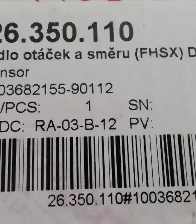 Czujnik obrotów skrzyni biegów Zetor