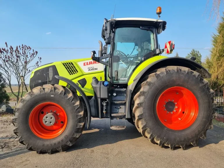 Claas Axion 870 Cmatic Cebis WOM Nawigacja nowe opony Isobus z Niemiec