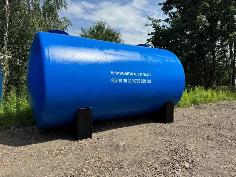 Zbiornik stalowy 35 000- 35m3- 35000l- gumowany na kwasy nawozy RSM