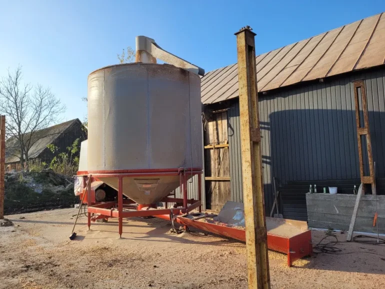 Suszarnia do zboza 14 ton Opico.na gaz Cichy wiatrak turbina
