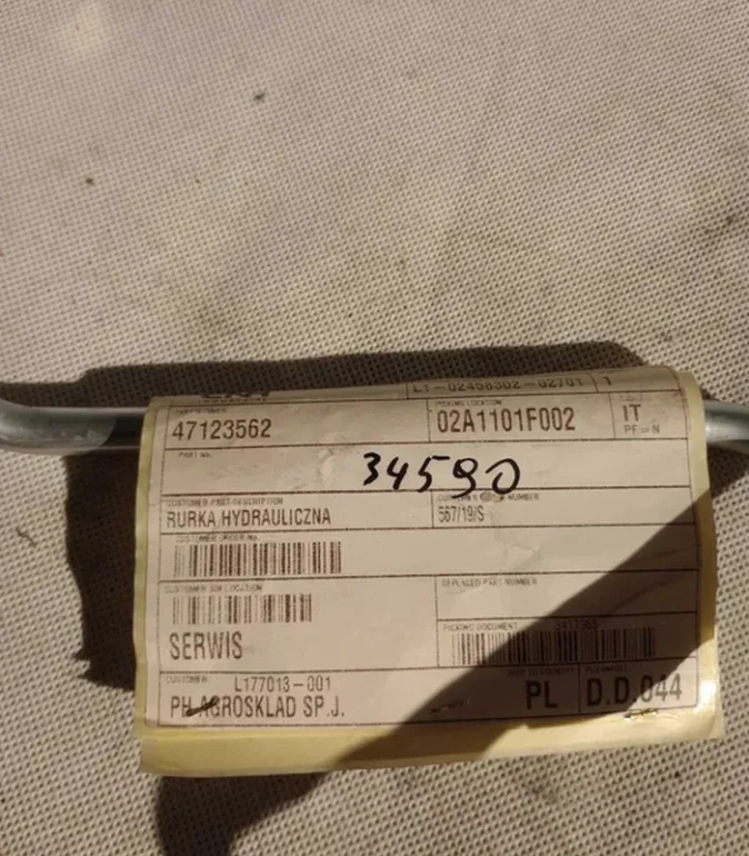 Rurka hydrauliczna NH 471.235.62 TM