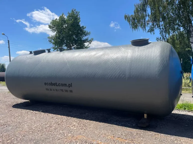 Zbiornik 50m3 z tworzywa sztucznego na RSM TWS 50 000