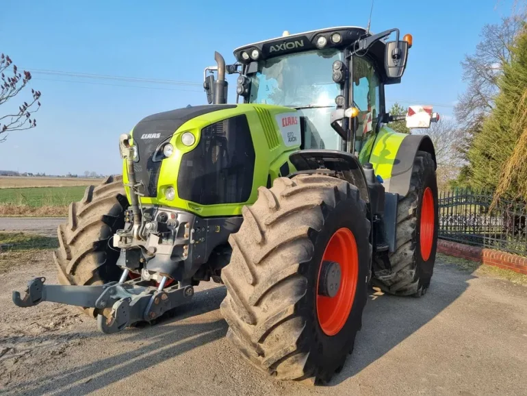 Claas Axion 870 Cmatic Cebis WOM Nawigacja nowe opony Isobus z Niemiec