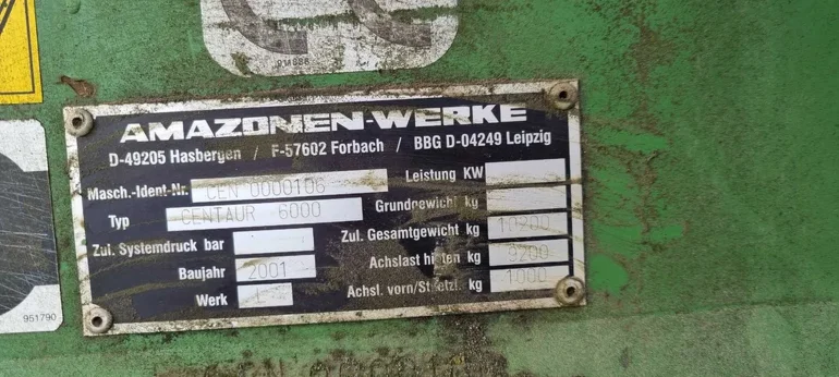 Agregat ścierniskowy uprawowy Amazone BBG Centaur 6000