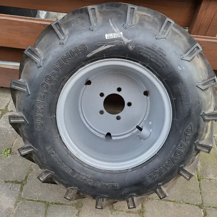 Koło pługa 26x12.00-12 z osią i piastą Kverneland ED ES EG Kuhn