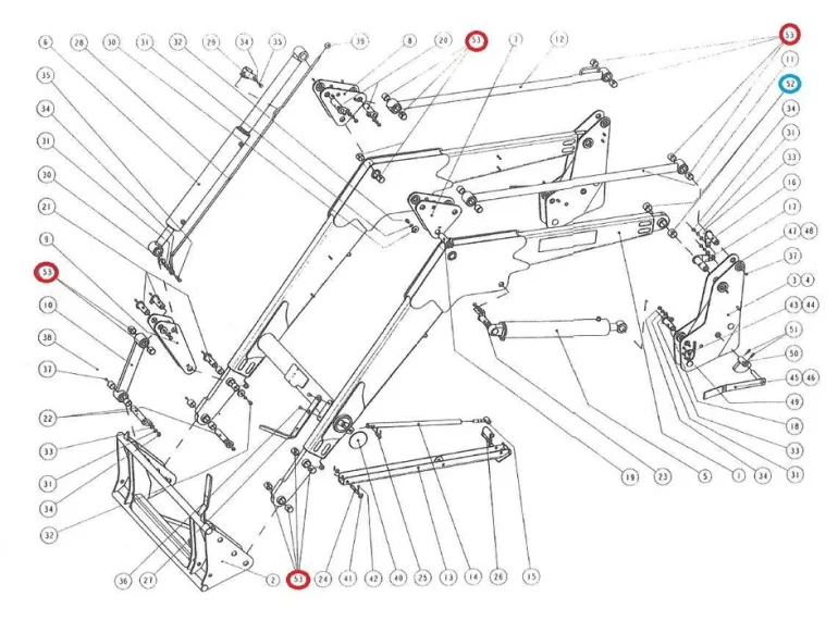 Komplet tulejek ładowacza ZETOR TracLift TL SL 220/260 v010022