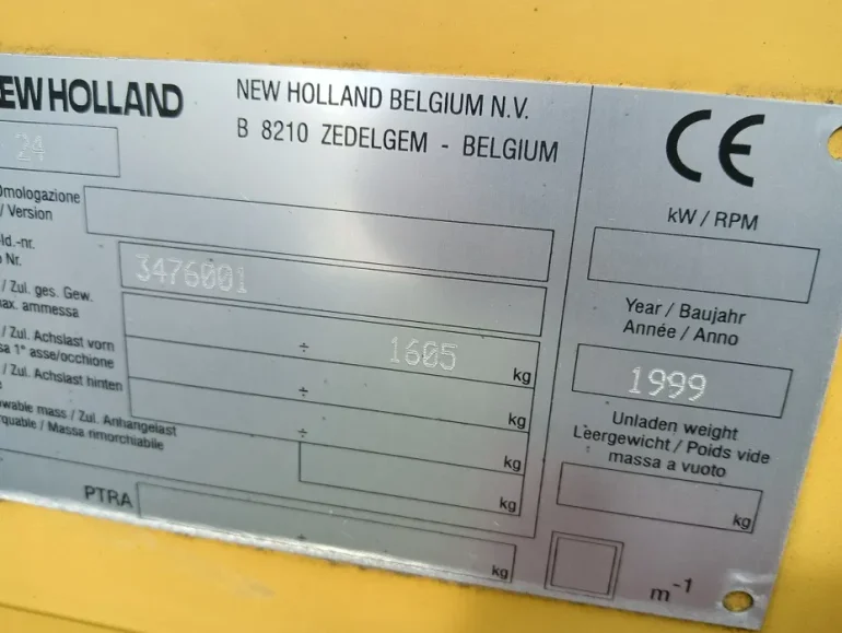 Heder 7.30m 99r. New Holland TX TF TC 5.18m 6.10m