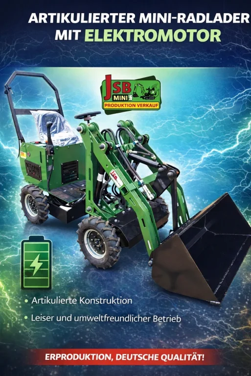 Elektryczna E Ładowarka E Koparka NOWE 2026 | Prosto od Producenta JSB MINI