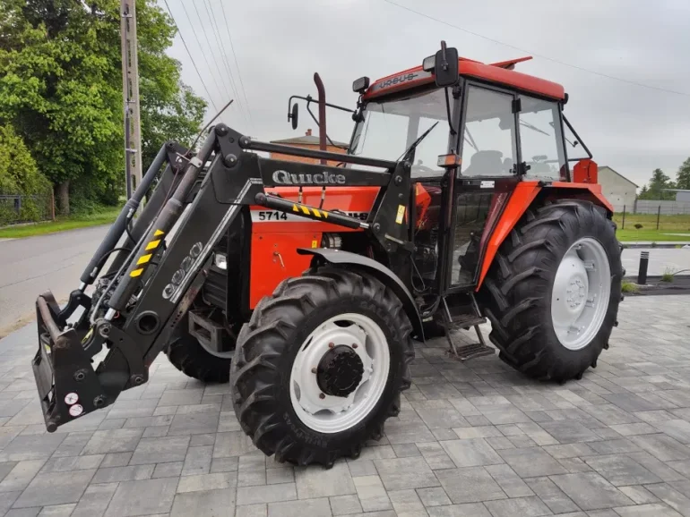 Ursus 5714 z turem Quicke q920 # rok prod.2001 # klima # jak Zetor