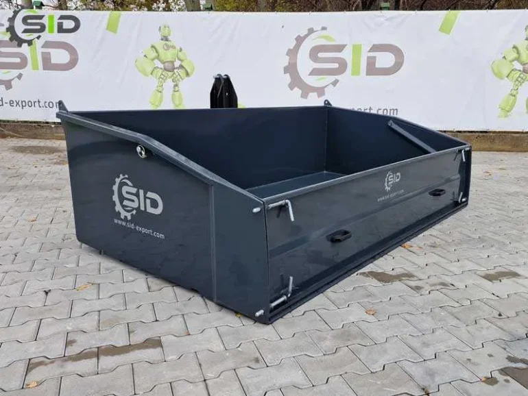 Skrzynia ładunkowa ciężka, skrzynia transportowa 2,4 m x 1,25 m SID