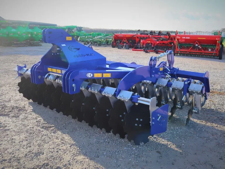 Brona talerzowa 2,7m, agregat talerzowy Agro-Max fi560; wał daszkowy