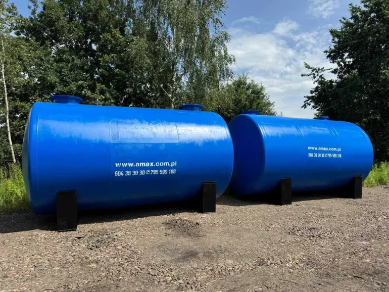Zbiornik stalowy 35 000- 35m3- 35000l- gumowany na kwasy nawozy RSM