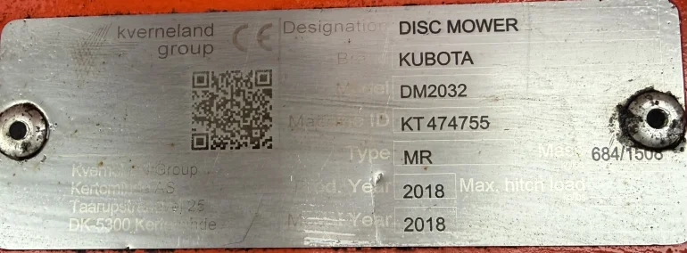 Kosiarka Kubota dm2032