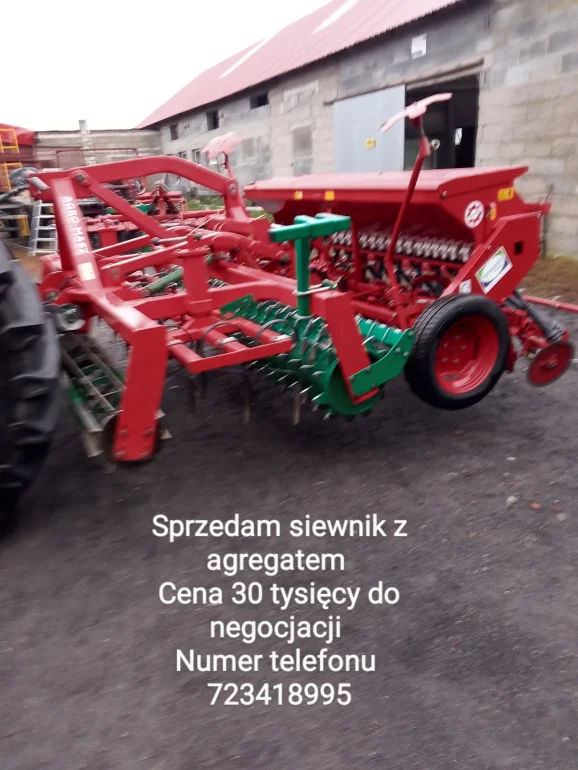 Siewnik z agregatem 3m bardzo dobry stan