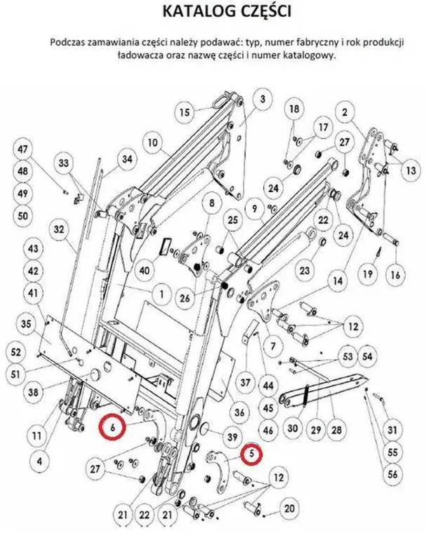 wsporniki przednie zewnętrzne (banany) L/P TUR4 TUR6 TUR6A URSUS