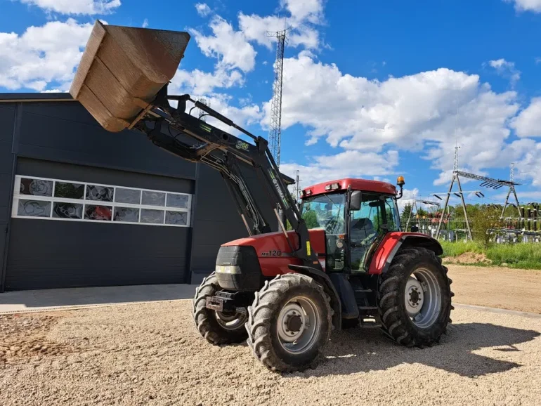 Ciągnik.Case MX 120 tur, 4x bliźniacze koła nawigacja Trimble