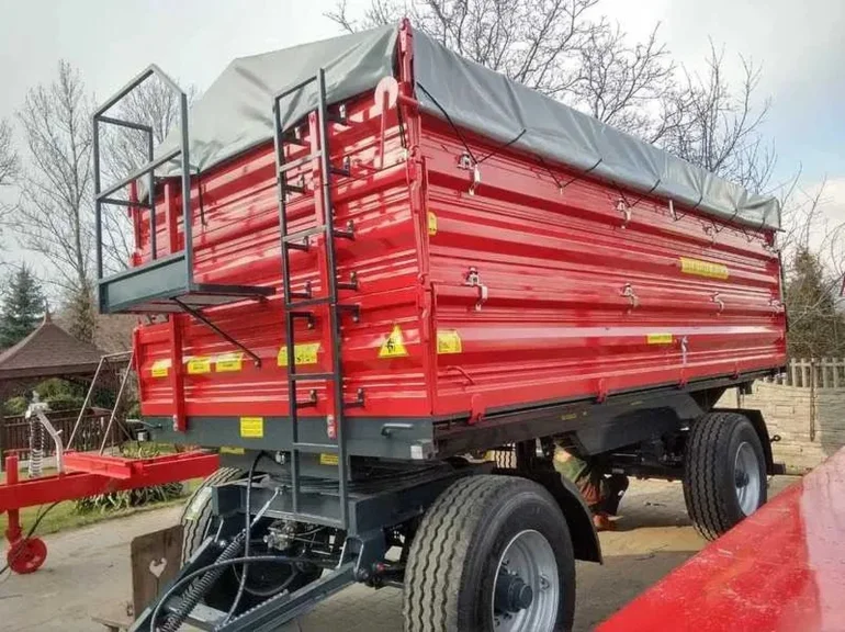 Przyczepa dwuosiowa z dyszlem skrętnym / tandem TECHMONT