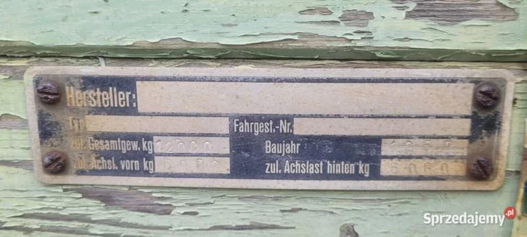 Przyczepa rolnicza sztywna