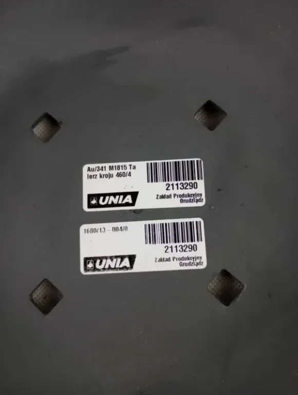 Talerz kroju uzębiony, O 460/4/98 mm AU/341 168.01300.40