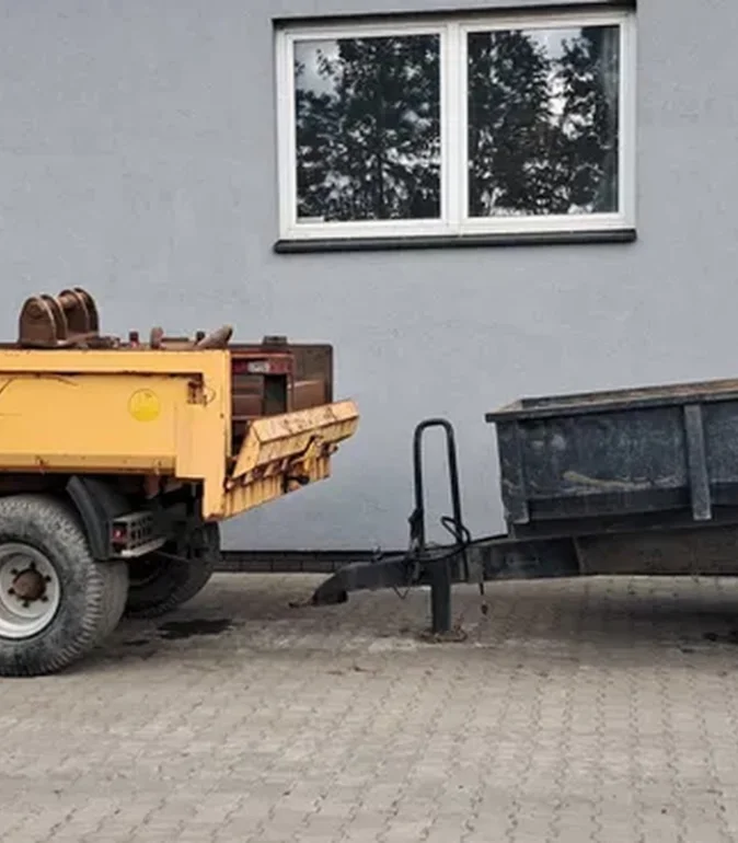 Przyczepa Wywrotka Skorupowa Tandem do koparki