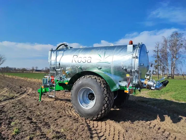 Wóz asenizacyjny ROSA 8/R1, 8000 litrów - beczkowóz, beczka