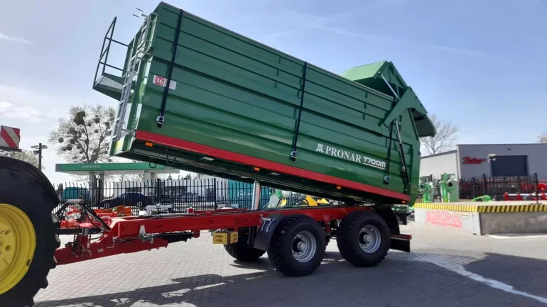 Przyczepa skorupowa 16 ton, PRONAR T700M, kompletna, PROMOCJA ROK 2025