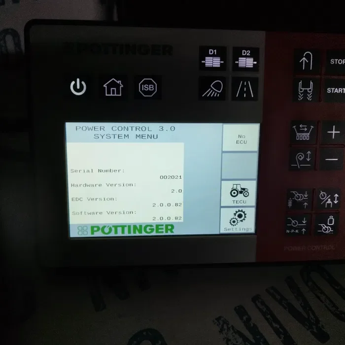 Sterownik komputer isobus siewnik Pottinger power control