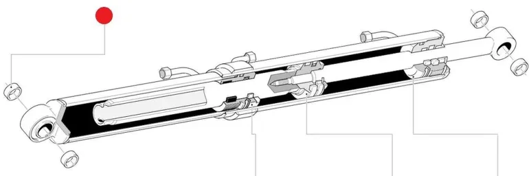 Zestaw tulei ładowacza MAILLEUX seria TECHNIC MX60 MX80 MX100 MX120
