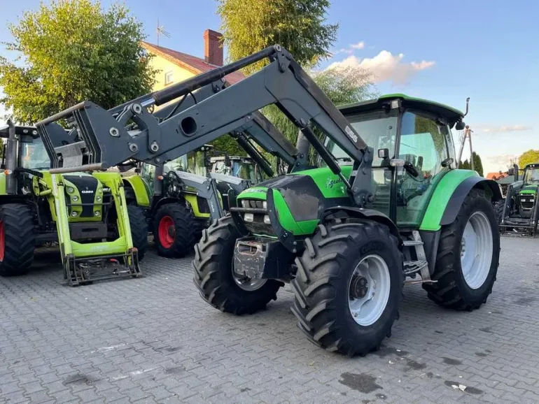 DEUTZ-FAHR AGROTRON K90 + QUICKE Q55 / Przednia oś amortyzowana /