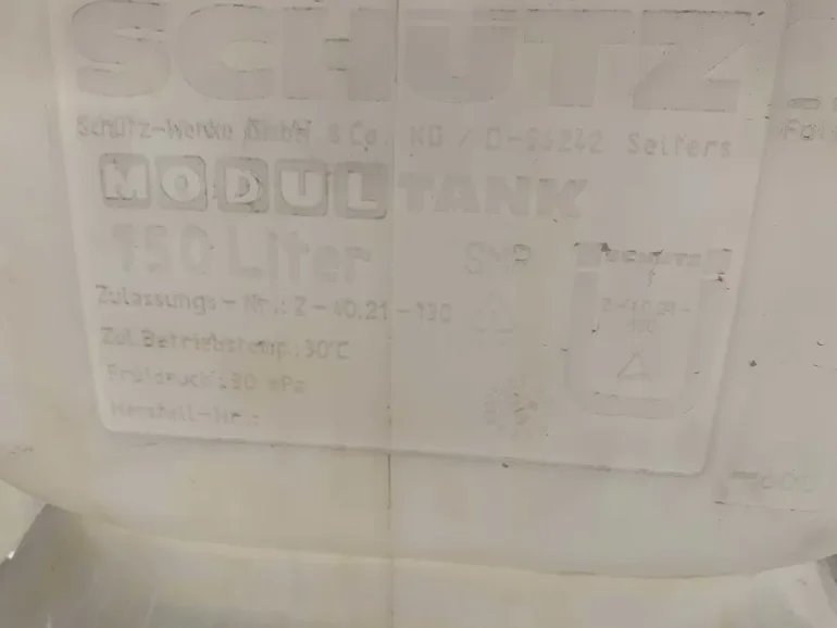 Zbiornik na paliwo 750L na paliwo na olej opałowy, diesel, wodę