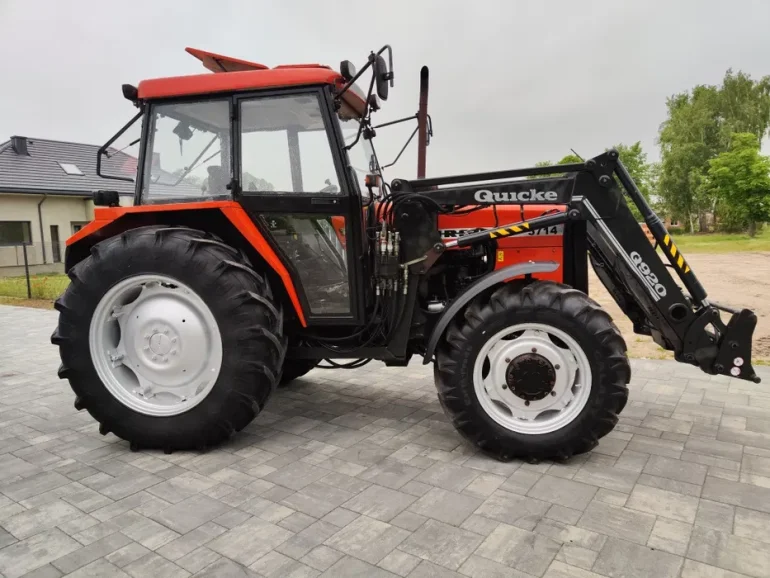Ursus 5714 z turem Quicke q920 # rok prod.2001 # klima # jak Zetor