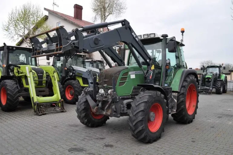 FENDT 310 Vario TMS + MANIP MP80 / Przednia oś + kabina amortyzowana /