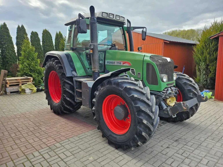 Fendt 718 Vario TMS z Niemiec Pneumatyka, 55km/h, Przedni Tuz i Wom