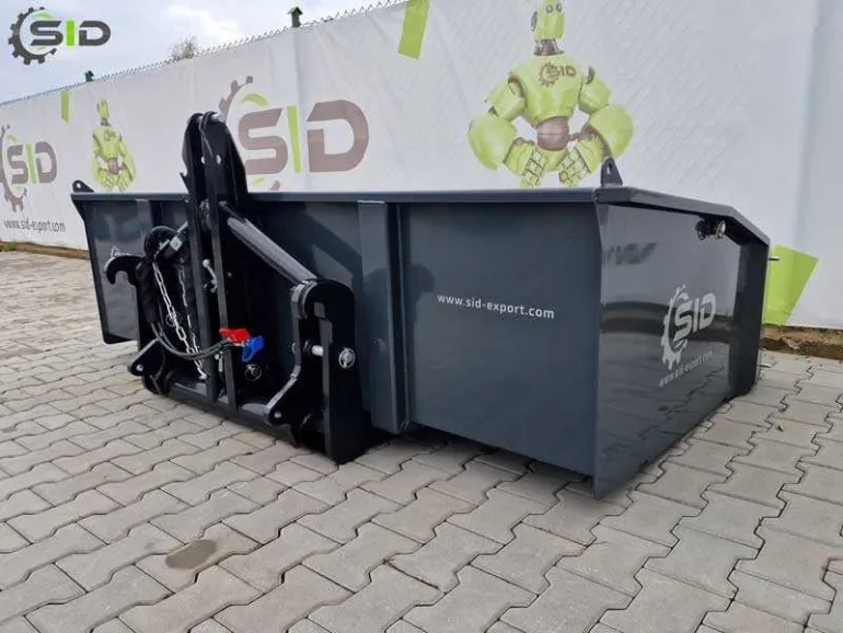Skrzynia ładunkowa ciężka, skrzynia transportowa 2,4 m x 1,25 m SID