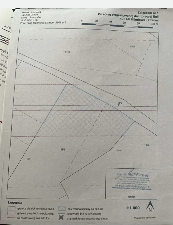 Działka rolna Mściszów
