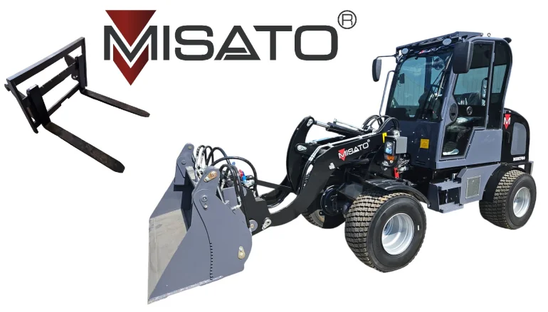 Misato MINI 780 ładowarka 1000kg Klimatyzacja łyżka 4w1 + widły