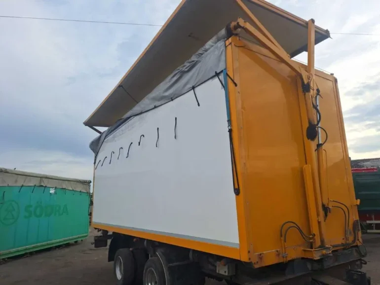 Kontener otwierany bok hydraulicznie 7m plandeka hydrauliczna 6 sztuk