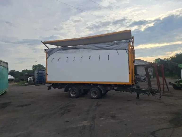 Kontener otwierany bok hydraulicznie 7m plandeka hydrauliczna 6 sztuk