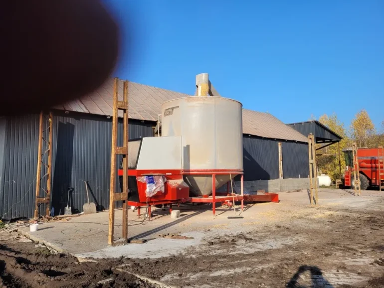 Suszarnia do zboza 14 ton Opico.na gaz Cichy wiatrak turbina