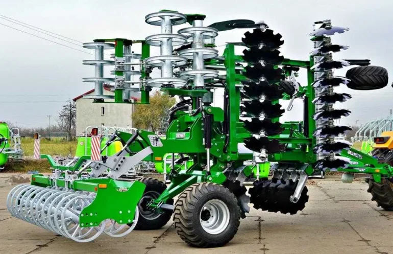 OD RĘKI !!! Brona talerzowa 5m TOLMET OPTIMUS Półzawieszana tandem