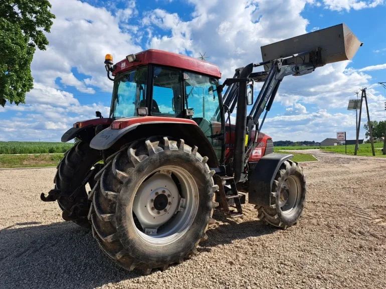 Ciągnik.Case MX 120 tur, 4x bliźniacze koła nawigacja Trimble