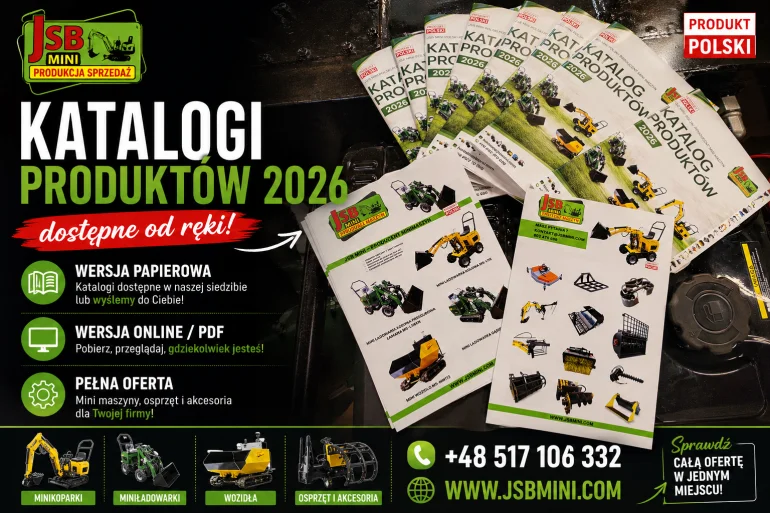 Osprzęt Rolniczy Budowlany + Koparki Ładowarki Wozidła POLSKIE JSB
