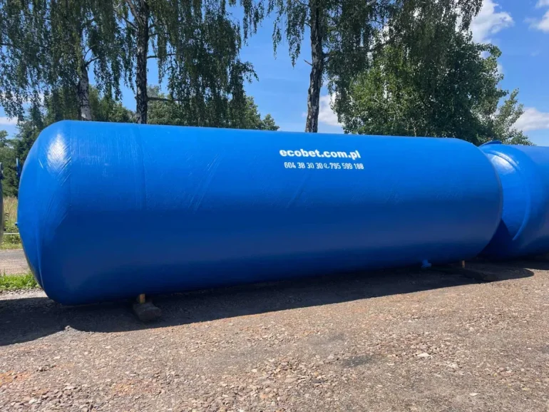 Zbiornik 50m3 z tworzywa sztucznego na RSM TWS 50 000