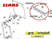Zawias tylnej szyby CLAAS ARION, AXION , ARES 566, 540, 610, 640