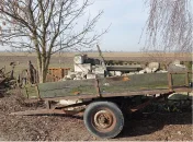 Przyczepy, obsypnik i felga.